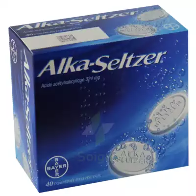 Alka Seltzer 324 Mg, Comprimé Effervescent B/40 à Eysines
