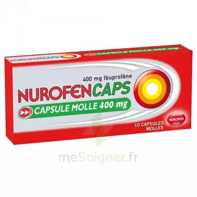 Nurofencaps 400 Mg Caps Molle Plq/10 à Eysines