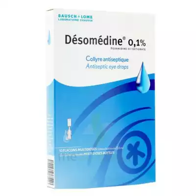 Desomedine 0,1 % Collyre Sol 10fl/0,6ml à Eysines